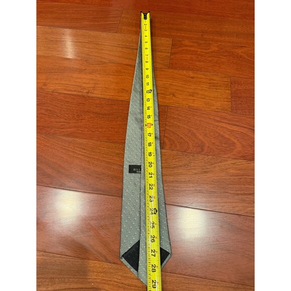 BILL BLASS BLACK LABEL Abstract Silk Tie Vintage Green Art Deco Design 58" x 4" - Picture 9 of 9